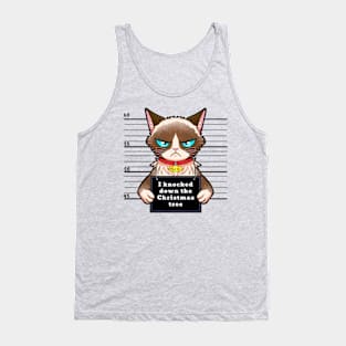 guilty cat cartoon anime Tank Top